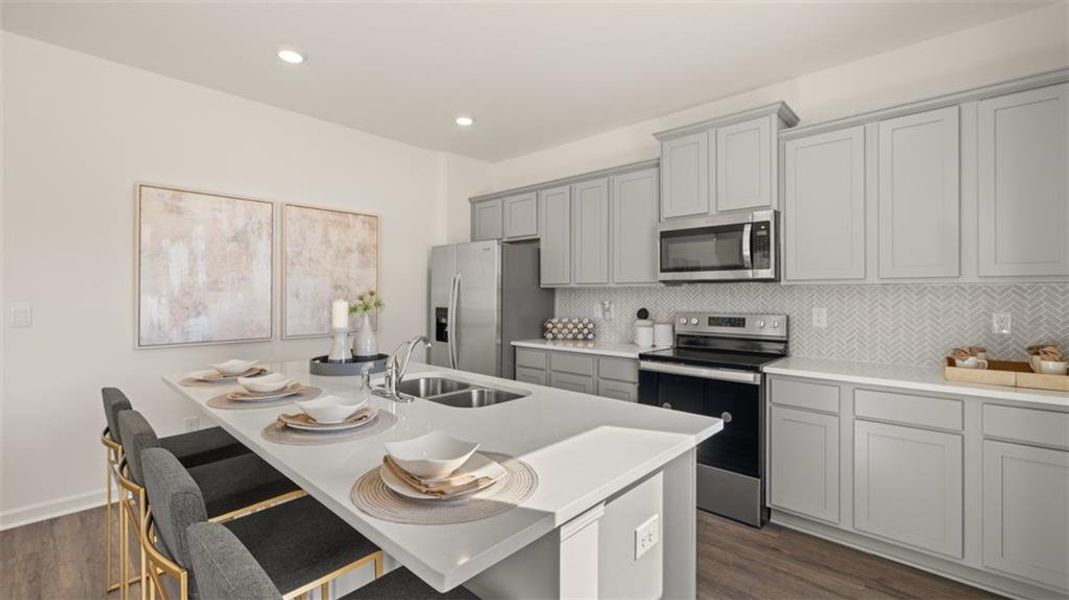 Furnished interior view inside a new home in Locust Grove Station - Cedar Ridge, Locust Grove (Image 35).