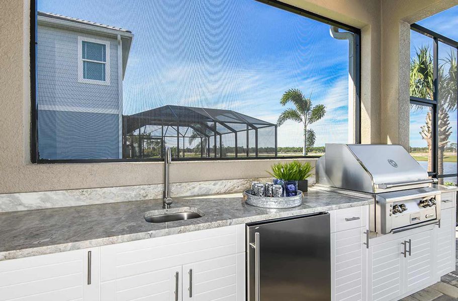 Representative exterior details of a home built from the Bright Meadow 2 by Neal Communities in Wildleaf at North River Ranch, Parrish (Image 4).
