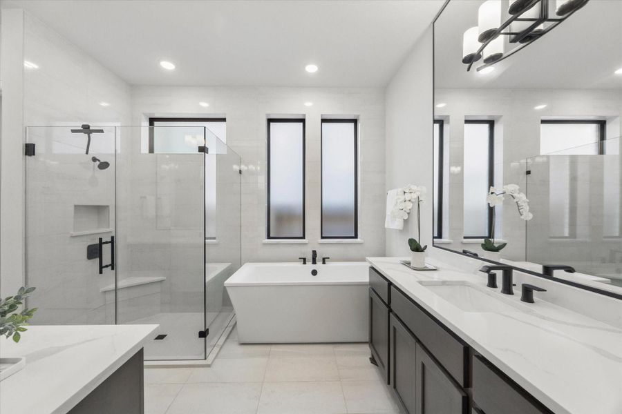 Furnished interior view inside a new home in , Fulshear (Image 37).