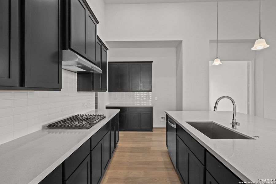 Furnished interior view inside a new home in Homestead 75', Schertz (Image 14).