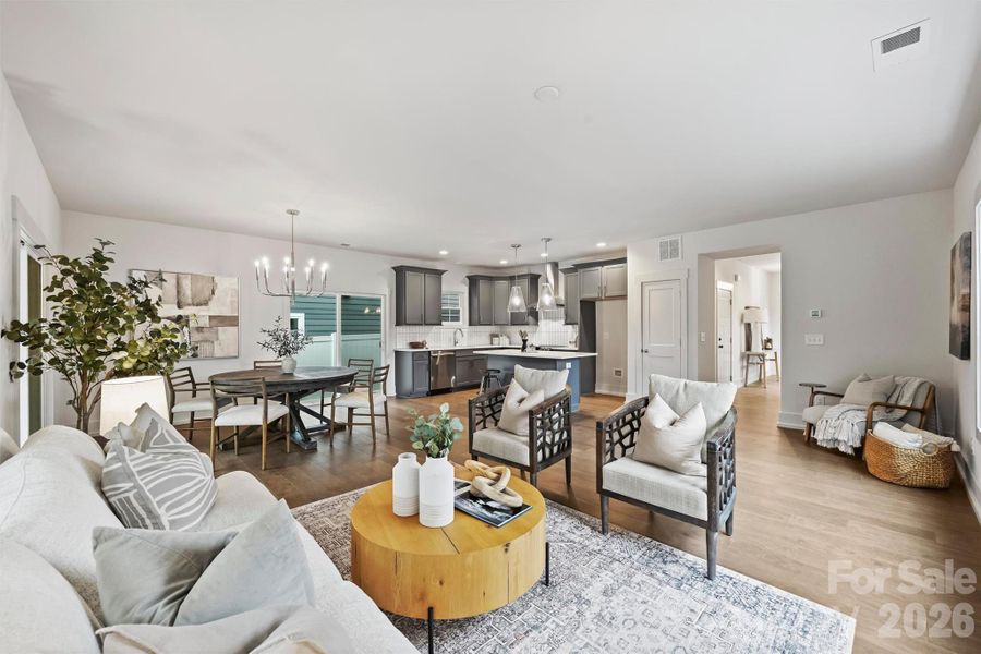 Furnished interior view inside a new home in , Charlotte (Image 13).