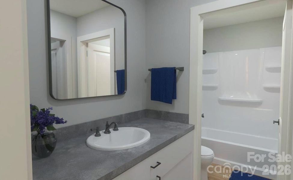 Furnished interior view inside a new home in , Hickory (Image 14).