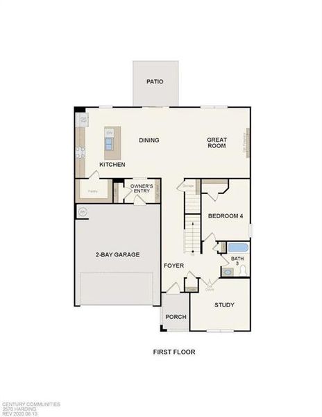 2D floor plan layout of this home in Reserve at Gum Springs, Jefferson, GA (Image 5). 2D floor plan layout of this home in Reserve at Gum Springs, Jefferson, GA (Image 5).