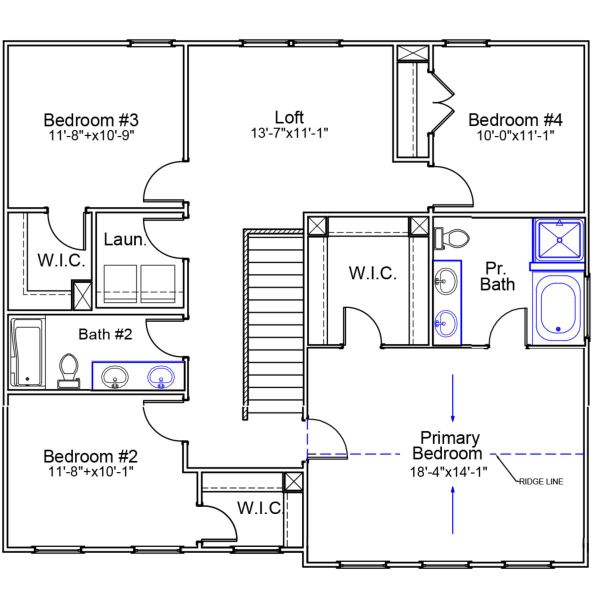 2D floor plan layout of this home in Ellington, Elgin, SC (Image 3).