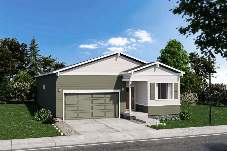 Representative exterior photo of a completed home built from the Armstrong by Hartford Homes in Bloom, Fort Collins, CO (Image 25).