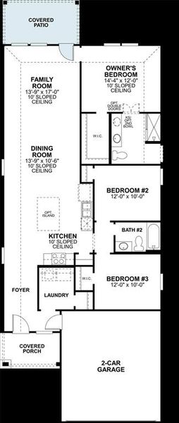 2D floor plan layout of this home in Lane Ranch, Sanger, TX (Image 3). 2D floor plan layout of this home in Lane Ranch, Sanger, TX (Image 3).