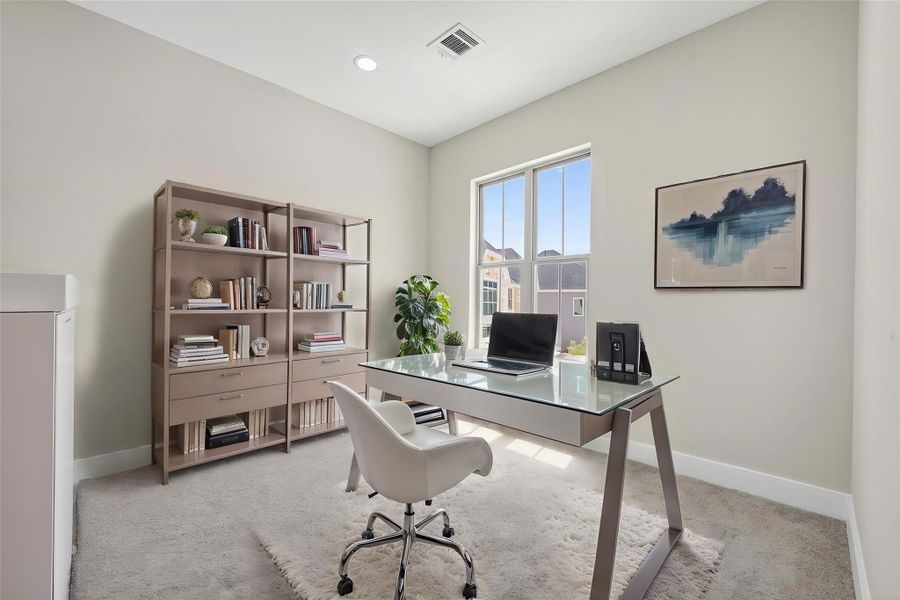 Furnished interior view inside a new home in , Houston (Image 9).
