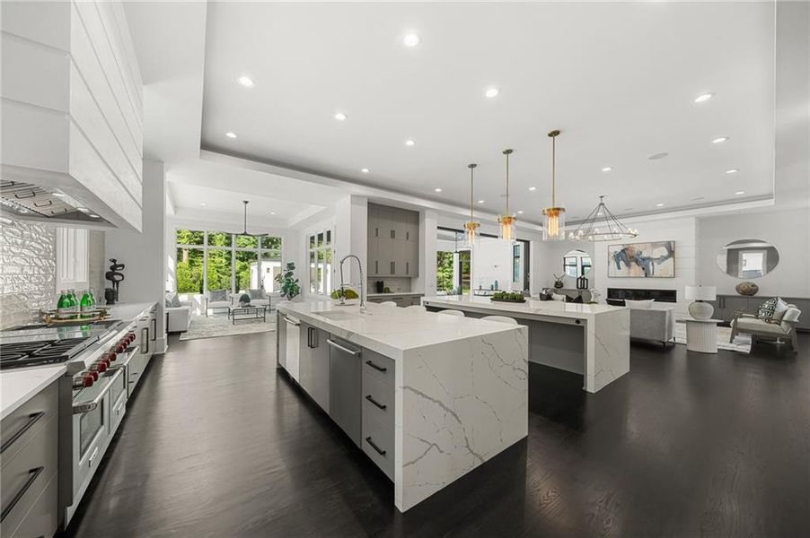 Furnished interior view inside a new home in , Sandy Springs (Image 47).