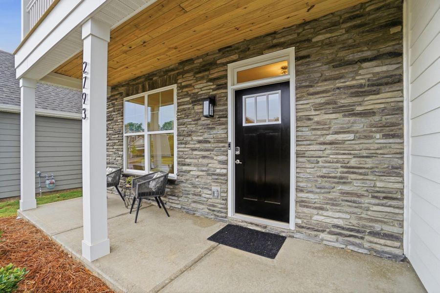 Exterior details and patio area of a home in Ashton Park, Monroe (Image 2).