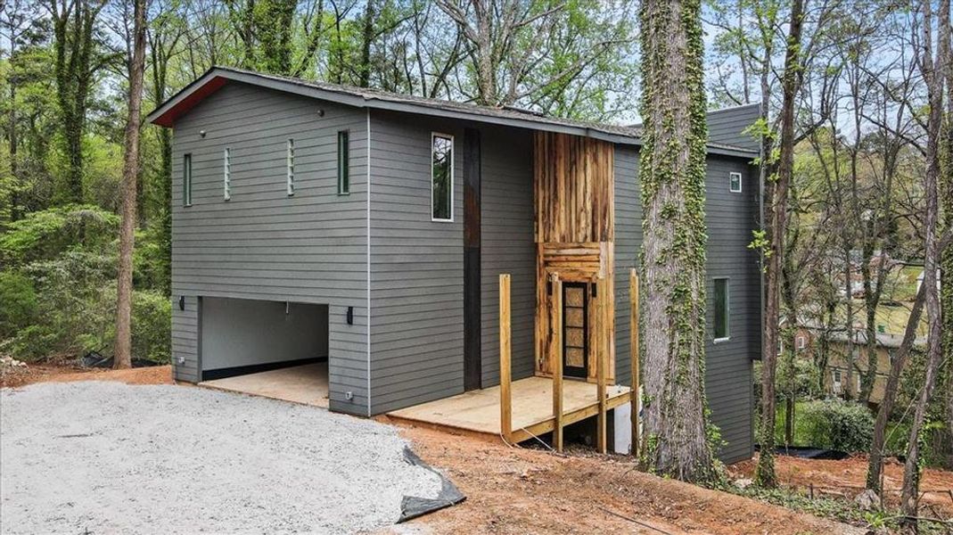 Exterior details and patio area of a home in , Atlanta (Image 7). Exterior details and patio area of a home in , Atlanta (Image 7).