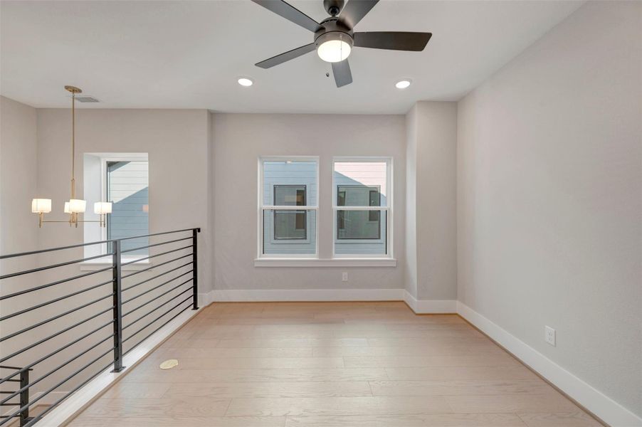 Spacious, unfurnished interior of a new home in Easthaven at Bridgeland Central - Vision Collection, Cypress (Image 20).
