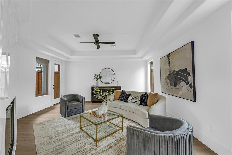 Furnished interior view inside a new home in , Houston (Image 7). Furnished interior view inside a new home in , Houston (Image 7).