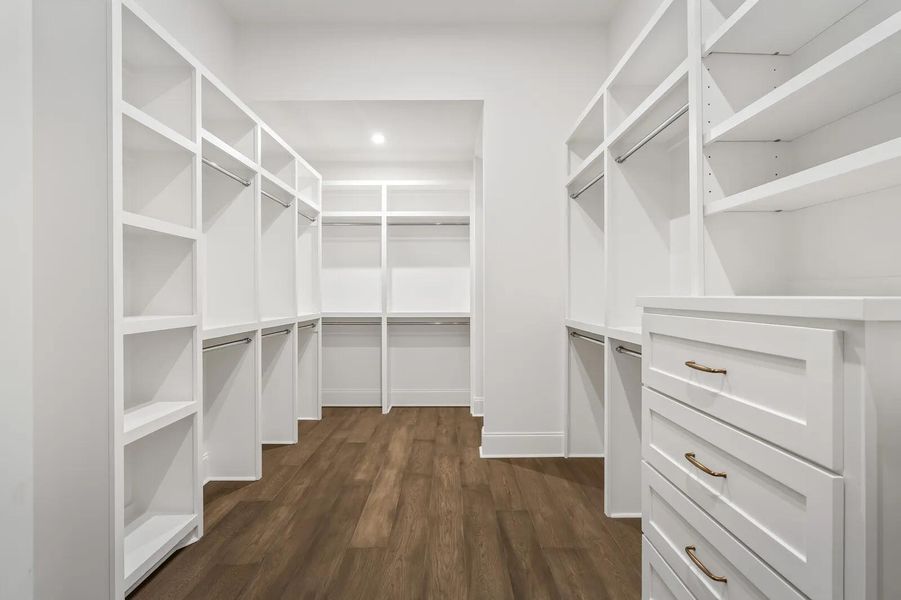 The Dresden H Primary Suite Bedroom Closet