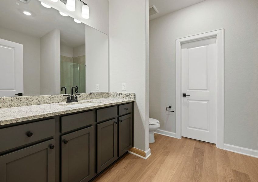 Spacious master bathroom vanity