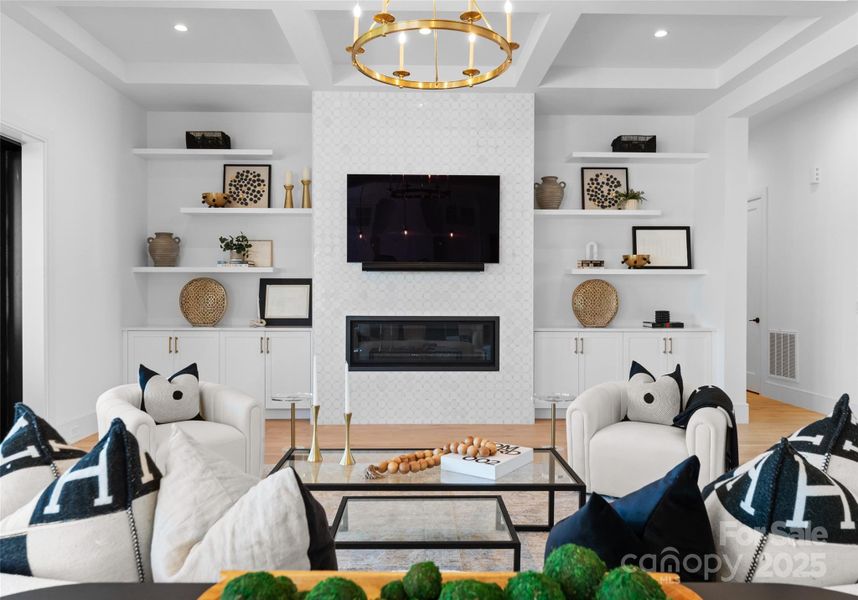 Furnished interior view inside a new home in , Weddington (Image 30).