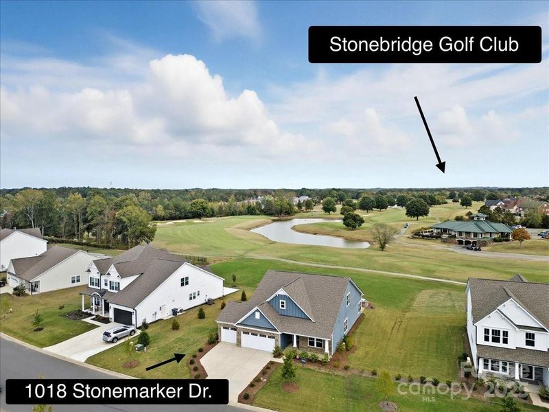 Steps away from Stonebridge Golf Club