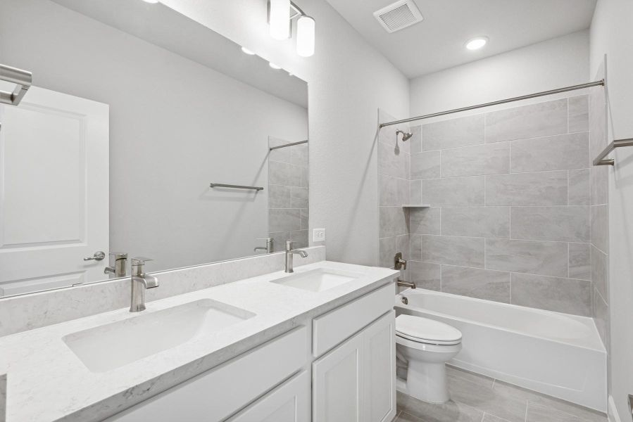 Furnished interior view inside a new home in Riceland 50’ Alley Load Homesites, Mont Belvieu (Image 5).