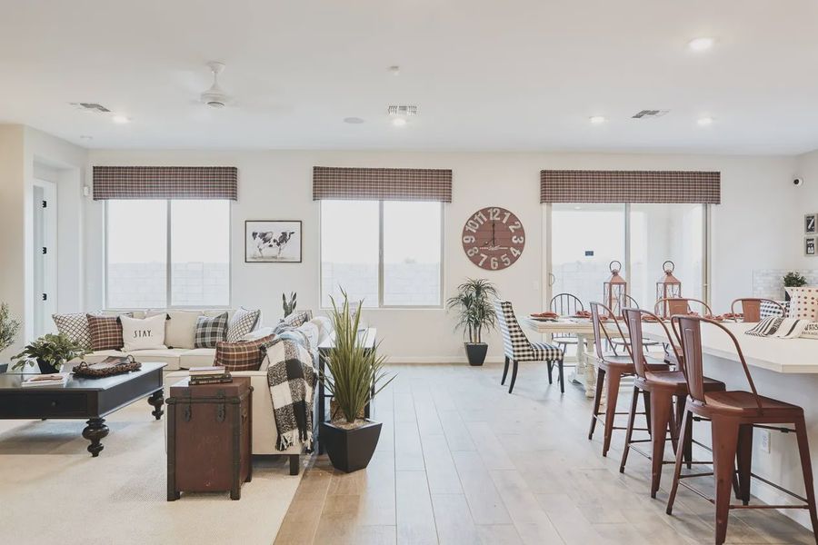 Furnished interior view inside a new home in Valencia at Granite Vista, Waddell (Image 13).