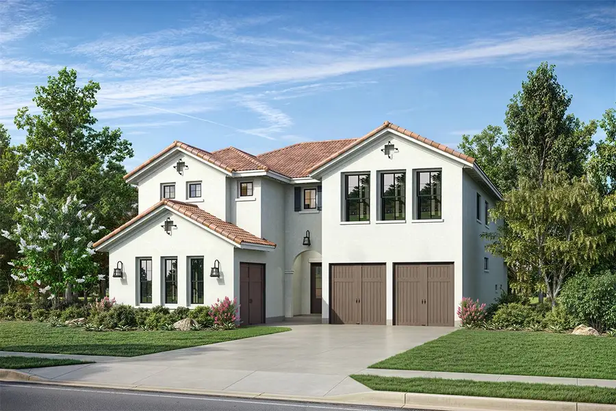 Representative exterior photo of a completed home built from the Malibu by Landon Homes in Fields - Brookside North, Frisco, TX (Image 2). Representative exterior photo of a completed home built from the Malibu by Landon Homes in Fields - Brookside North, Frisco, TX (Image 2).