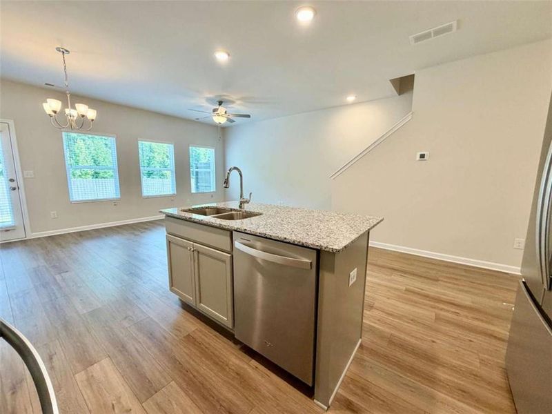 Furnished interior view inside a new home in , Hoschton (Image 11).