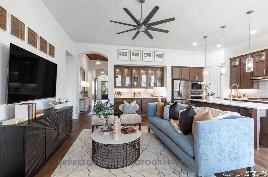 Furnished interior view inside a new home in Weston Oaks, San Antonio (Image 24).