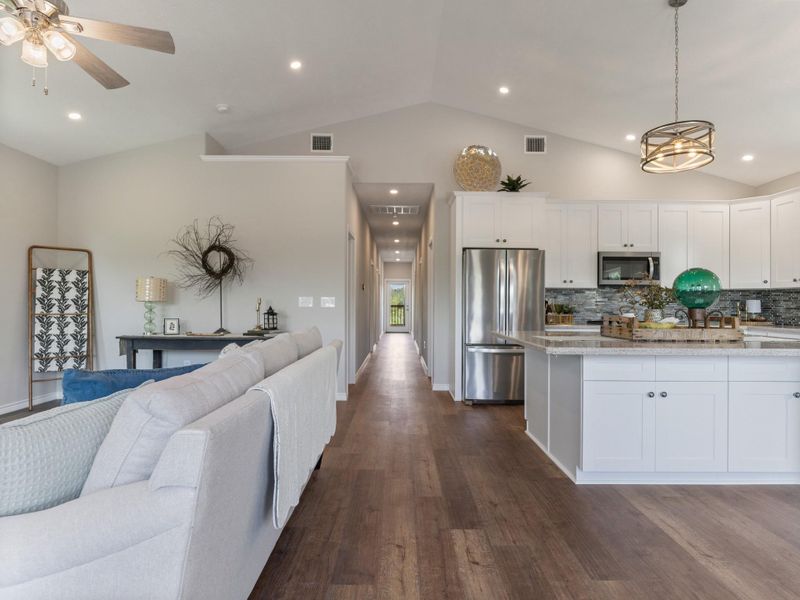 Furnished interior view inside a new home in , Sargent (Image 6). Furnished interior view inside a new home in , Sargent (Image 6).