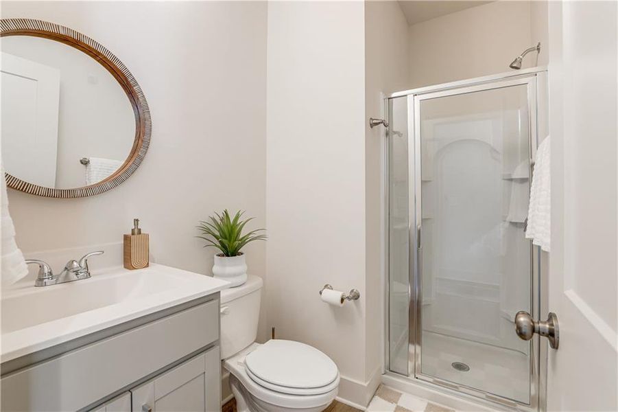 Furnished interior view inside a new home in , Atlanta (Image 10).