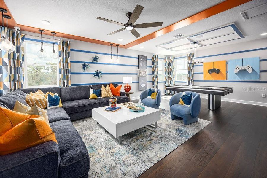 Furnished interior view inside a new home in Center Lake on the Park, St. Cloud (Image 25). Furnished interior view inside a new home in Center Lake on the Park, St. Cloud (Image 25).