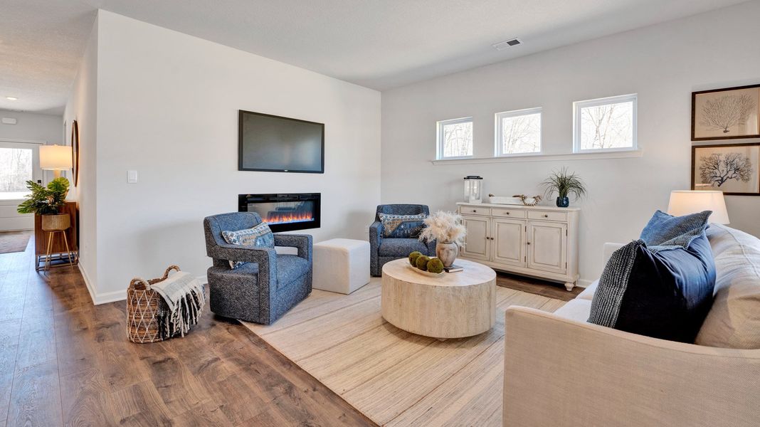 Representative furnished interior of a home built from the BRISTOL by D.R. Horton in Village Park, Oakland (Image 11).