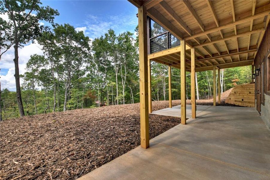 Exterior details and patio area of a home in , Morganton (Image 34).