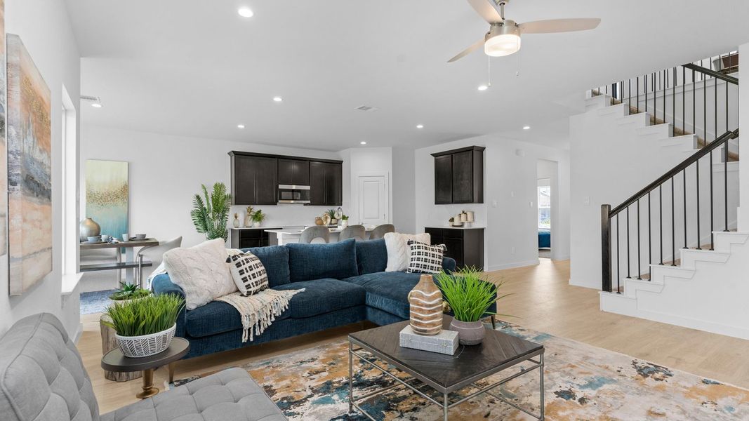 Furnished interior view inside a new home in Tamarron, Fulshear (Image 30).