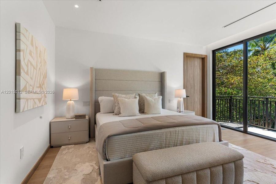 Furnished interior view inside a new home in , Miami (Image 17).