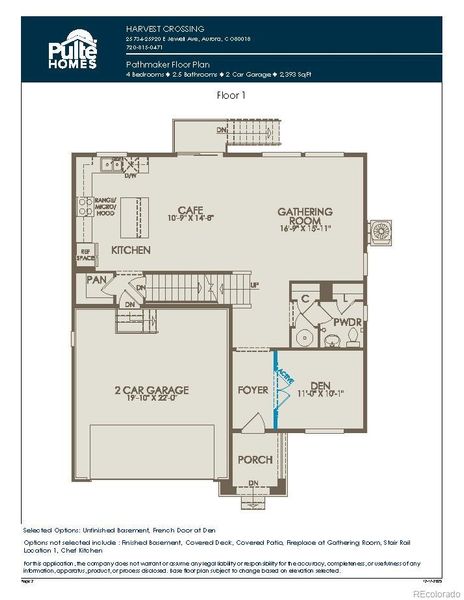 Main Level Floorplan