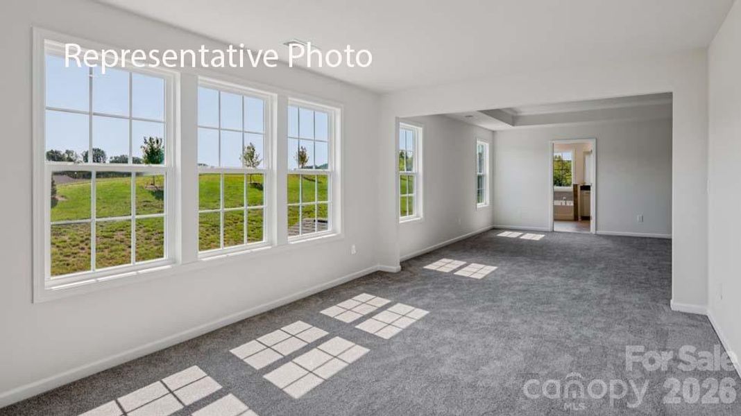 Spacious, unfurnished interior of a new home in Sanctuary at Southgate, Indian Trail (Image 36).