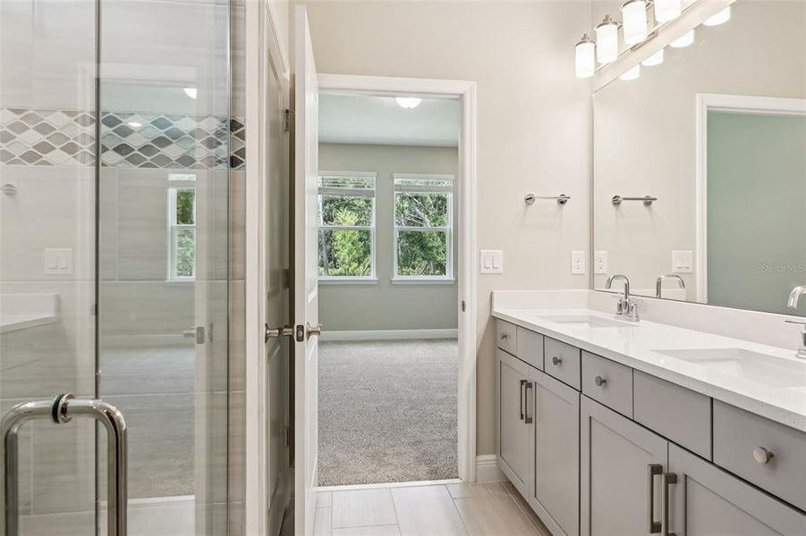 Furnished interior view inside a new home in Legends Preserve - Signature Series, Daytona Beach (Image 14).