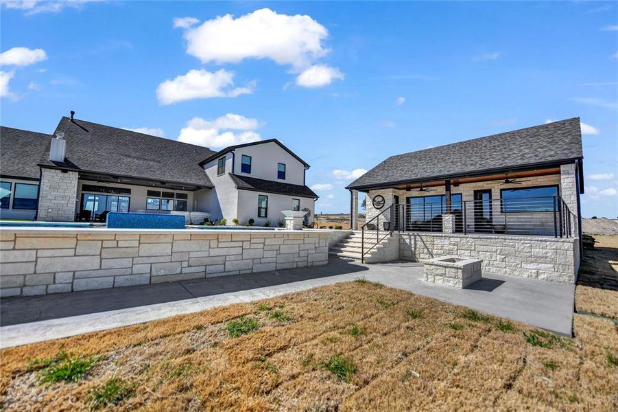 Exterior details and patio area of a home in , Aledo (Image 25).