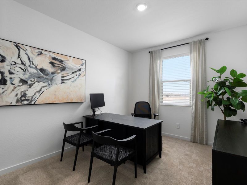 Furnished interior view inside a new home in Allure Vista Estate Series, Buckeye (Image 18).