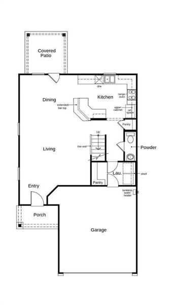 This floor plan features 3 bedrooms, 2 full baths, 1 half bath and over 1,800 square feet of living space.