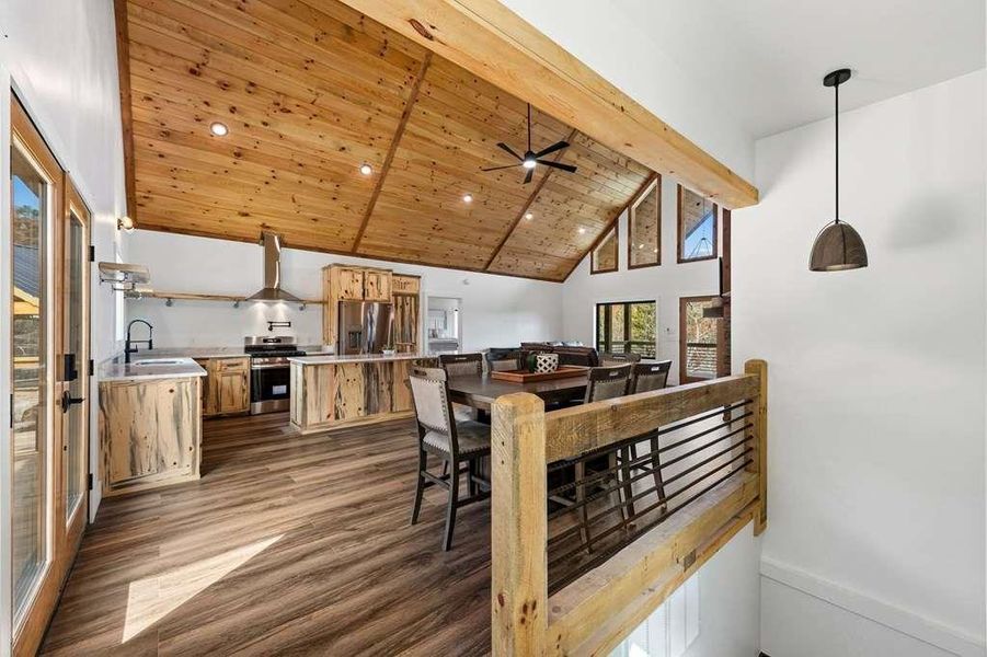 Furnished interior view inside a new home in , Mineral Bluff (Image 49).