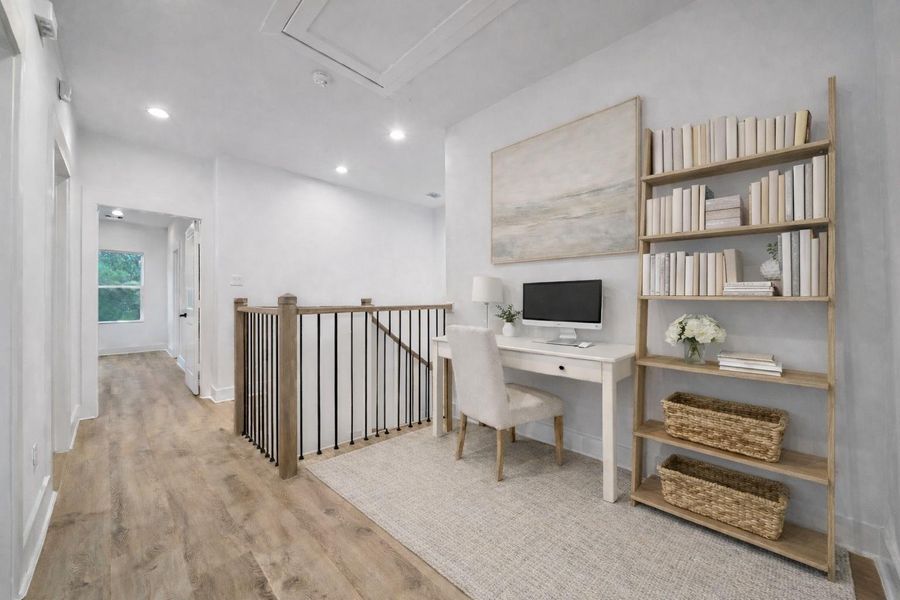 Furnished interior view inside a new home in , Houston (Image 9).