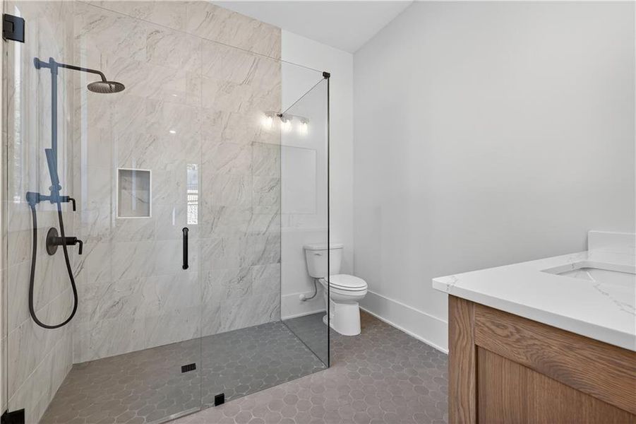 Furnished interior view inside a new home in Town Farms, Peachtree Corners (Image 14).