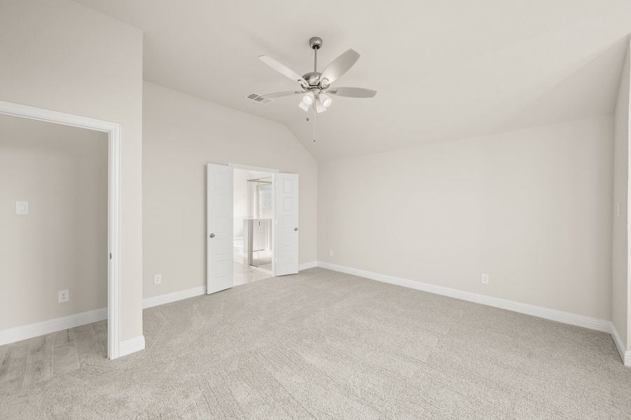 Front exterior of a new home in Timberbrook, Justin, TX, highlighting curb appeal (Image 14).