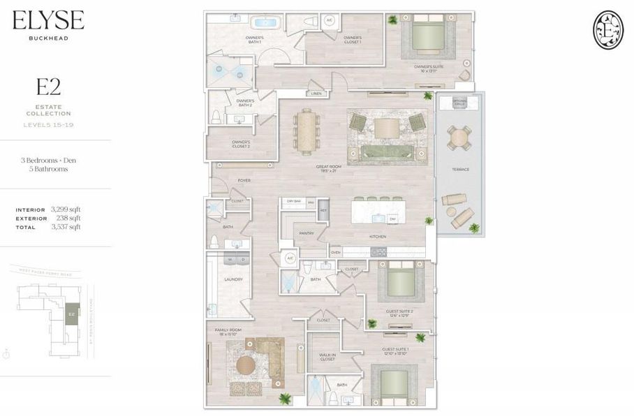 2D floor plan layout of this home in , Atlanta, GA (Image 3). 2D floor plan layout of this home in , Atlanta, GA (Image 3).