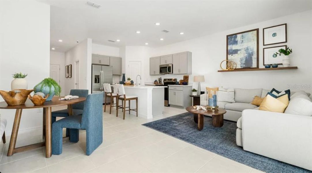 Furnished interior view inside a new home in The Towns at Tiburon, Nokomis (Image 7).