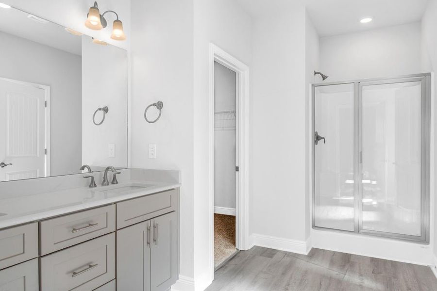 Furnished interior view inside a new home in The Bluffs at Lafayette, Freeport (Image 5).
