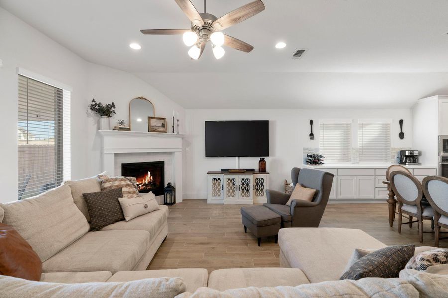 Furnished interior view inside a new home in The Colony, Bastrop (Image 12).