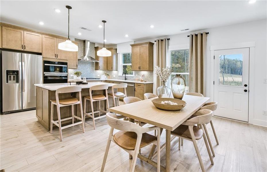 Furnished interior view inside a new home in Hunters Creek, Flowery Branch (Image 8).