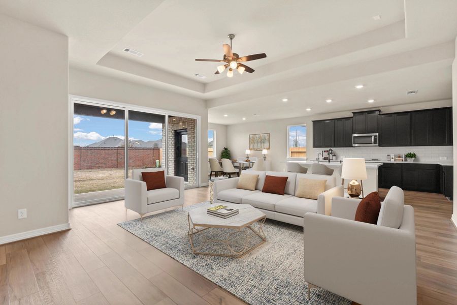 Furnished interior view inside a new home in Sunterra Lakes, Brookshire (Image 4). Furnished interior view inside a new home in Sunterra Lakes, Brookshire (Image 4).