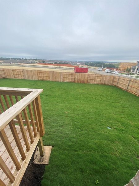 Private Backyard of Home Private Backyard of Home