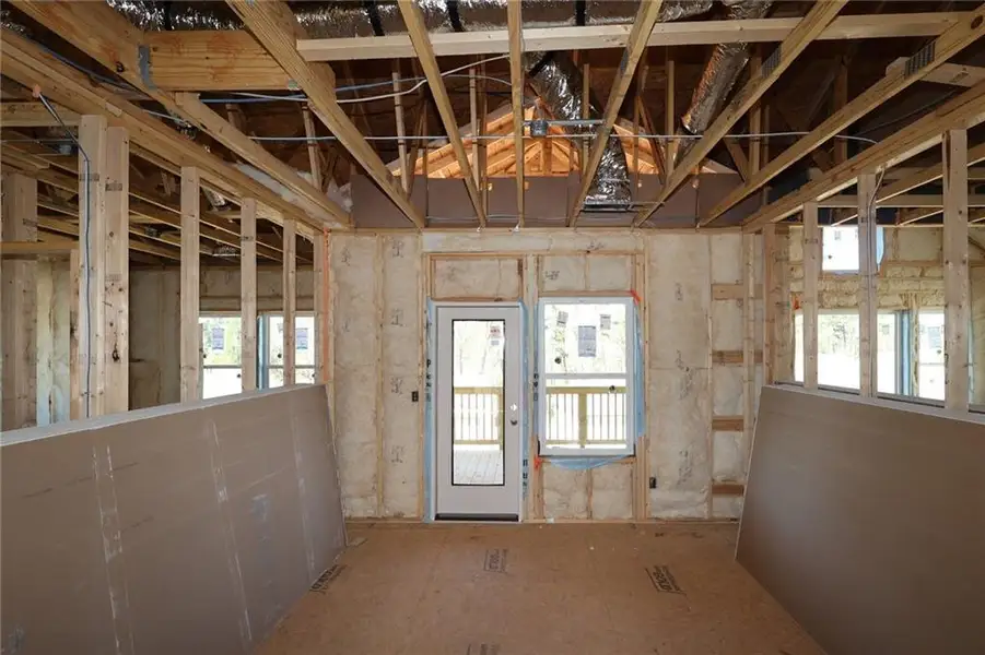 In-progress construction of a new home in Havencroft, Woodstock, GA (Image 7).